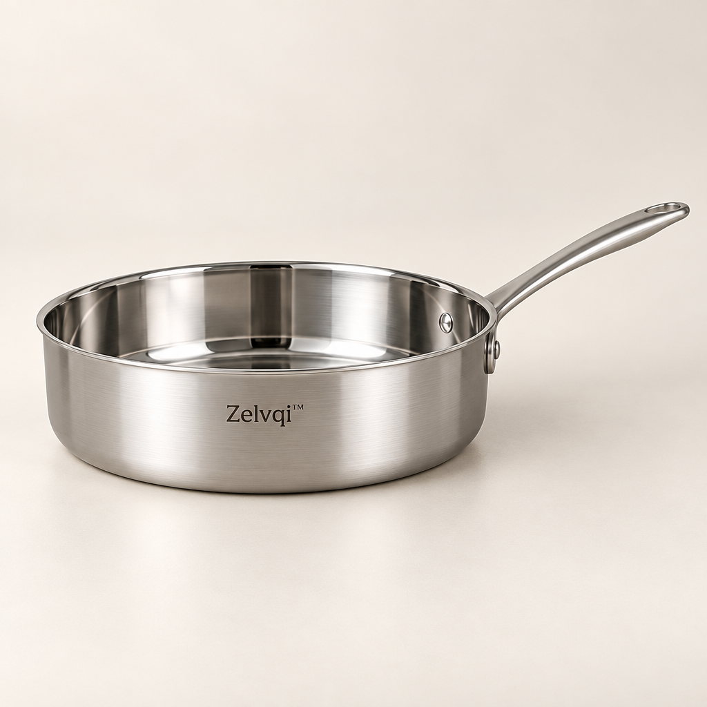 Zelvqi™ Stainless Steel Deep Frying Pan product image 01