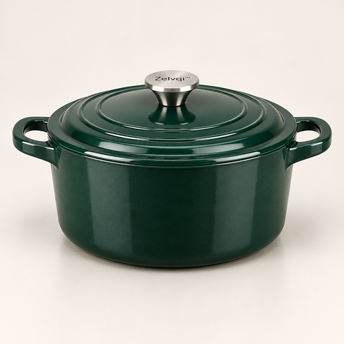 Zelvqi™ Enameled Cast Iron Dutch Oven product image 01