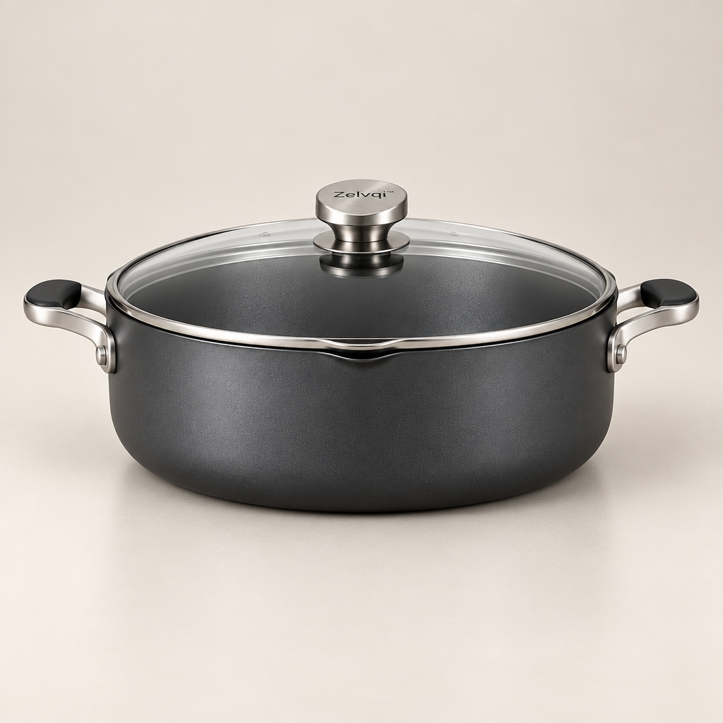 Zelvqi™ Deep Nonstick Braising Pot product image 01