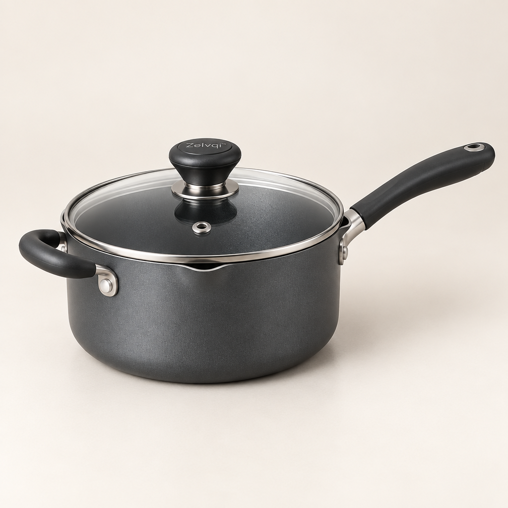 Zelvqi™ Nonstick Coated Saucepan product image 01