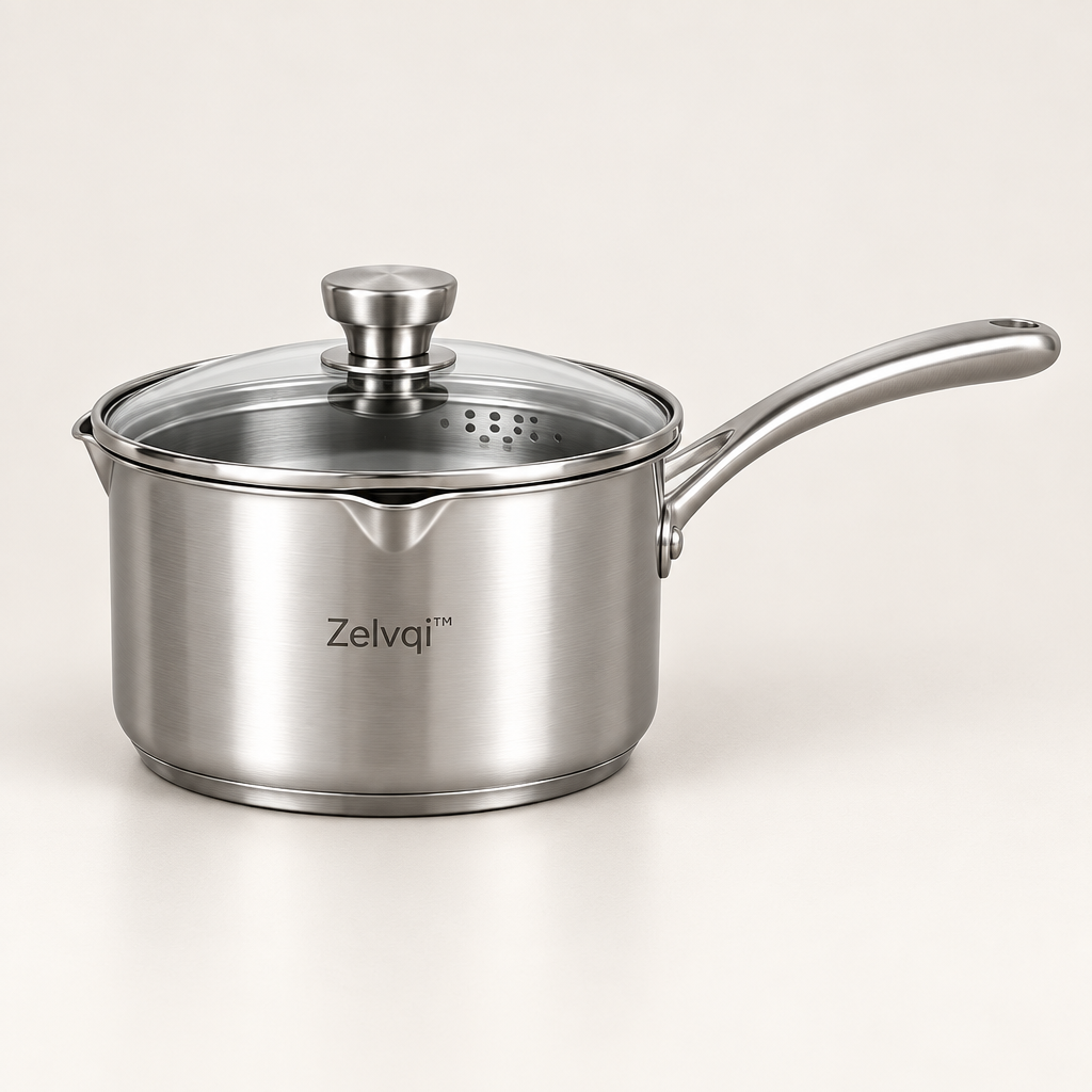 Zelvqi™ Small Pour-Spout Cooking Pot product image 01