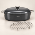 Zelvqi™ Lidded Oval Roasting Pot product image 01
